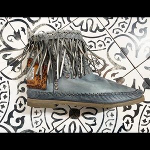 Karma of Charme mesh moccasin booties